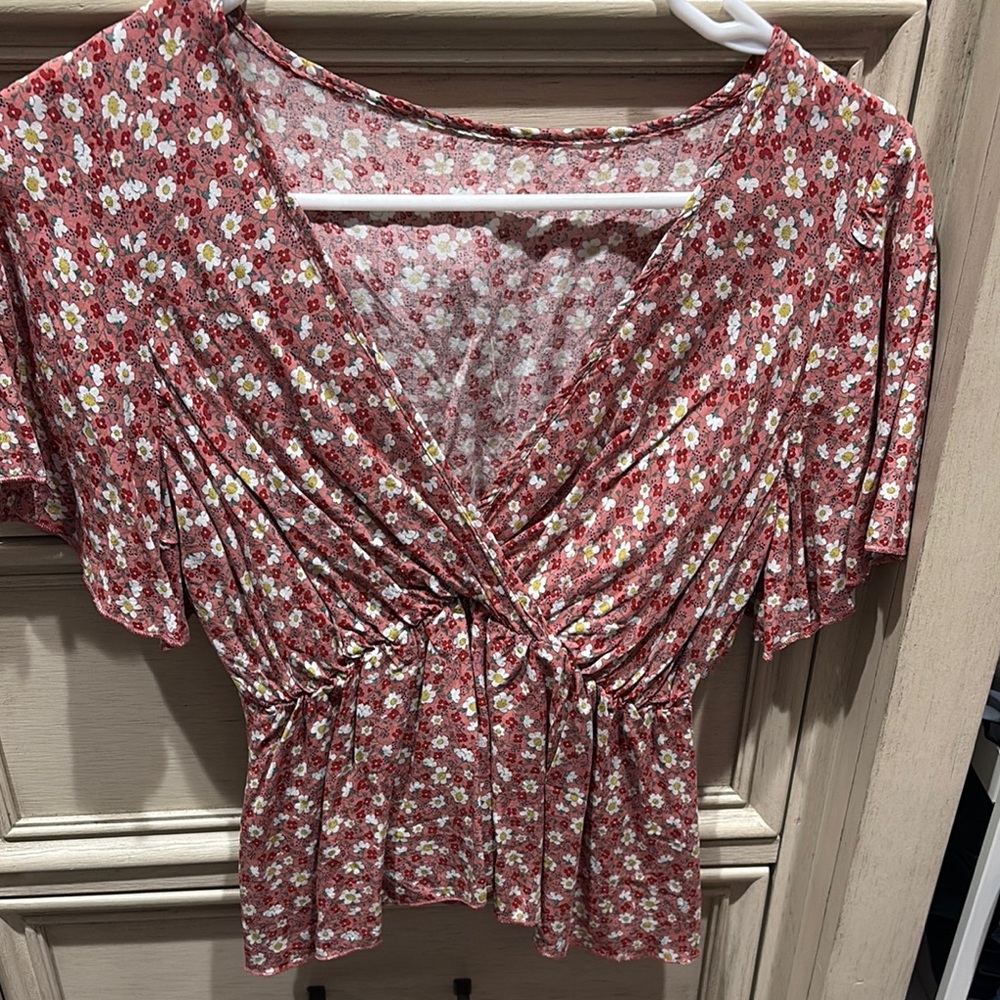 Floral Pink Women's Top